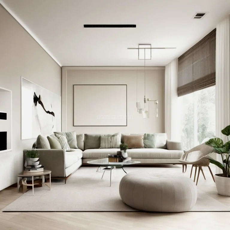 Elegantes Wohnzimmer mit modernem Interieur