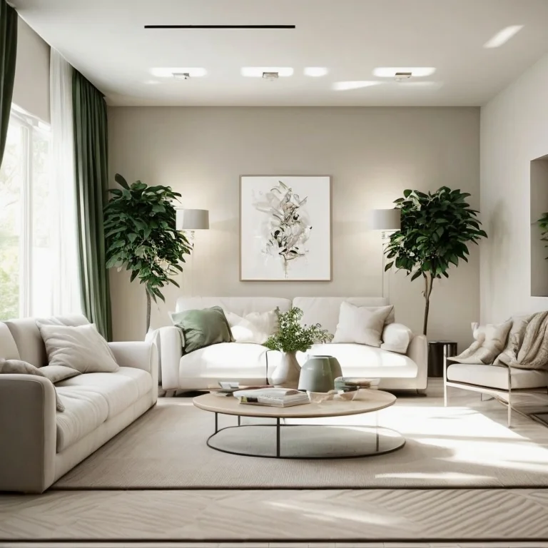 Modernes nachhaltiges Wohnzimmer