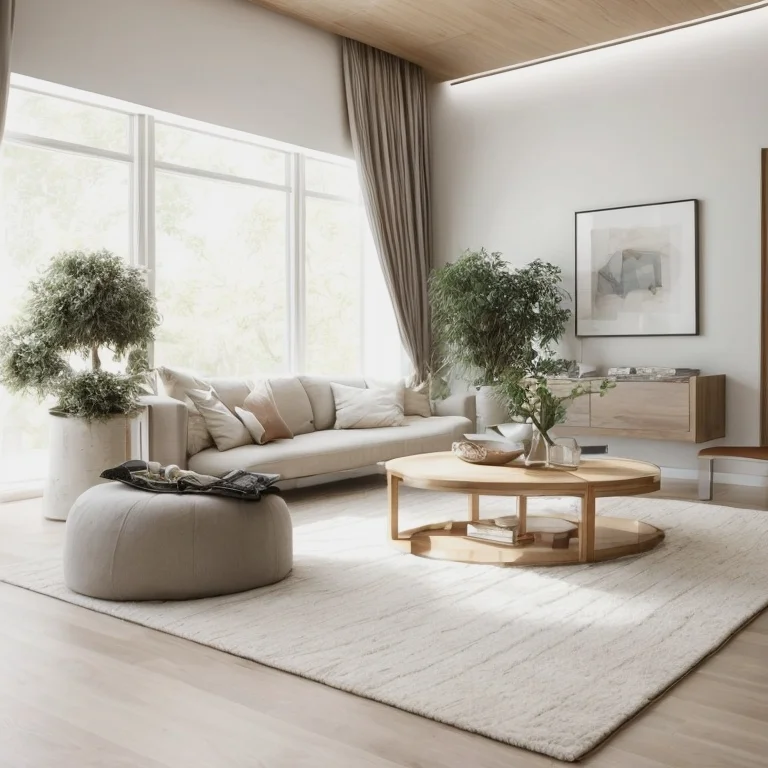 Modernes, elegantes Wohnzimmer mit stilvoller Einrichtung